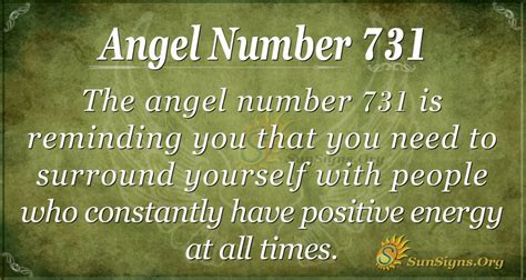 731 angel number|731 angel sign.